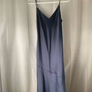 Navy blue Dynamite satin dress